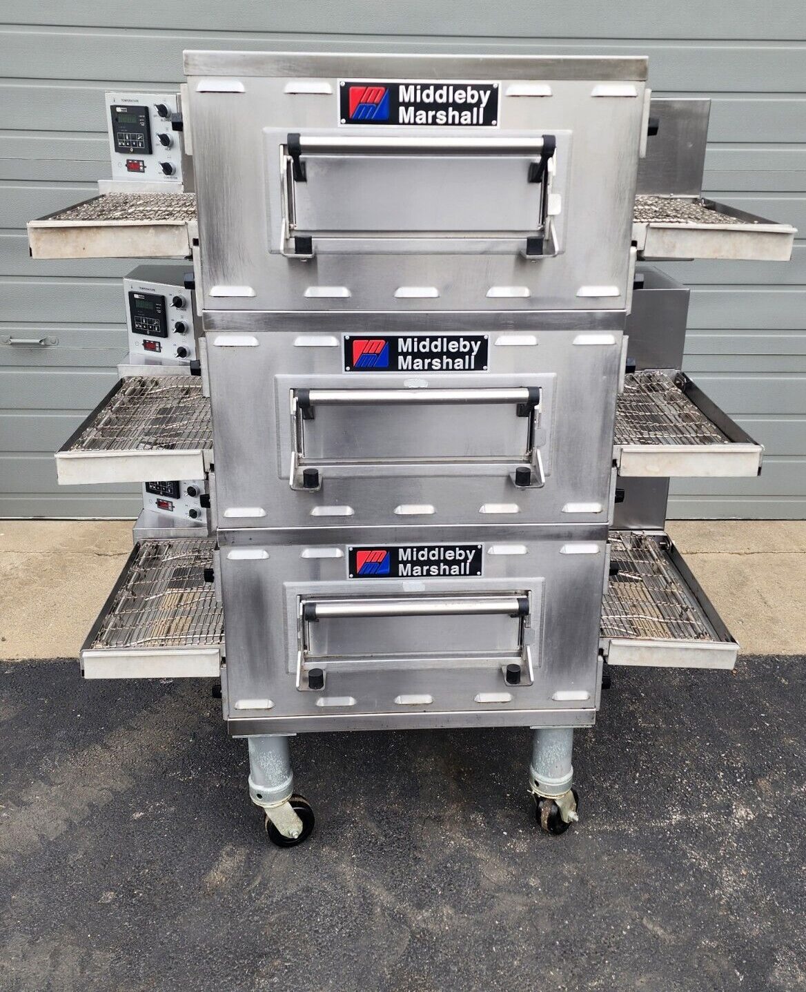 Middleby Marshall PS528G Triple Deck Conveyor Pizza Oven 18"