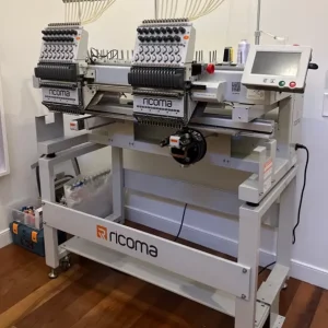 RICOMA MT-1502 Commercial Embroidery Machine - 2 Heads - 15 Needles