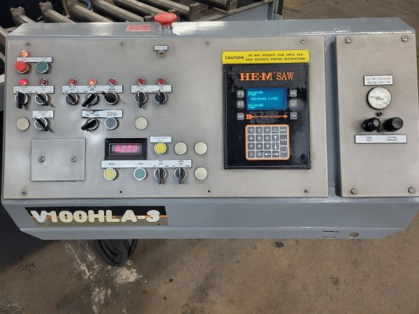 HEM Vertical Tilt frame Programmable Bandsaw Model V100HLA-3, 18 x 22 Mitering - Image 2