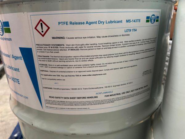 55 Gallon DRUM Miller-Stephenson PTFE Mold Release Agent Dry Lubricant MS-143TE - Image 2