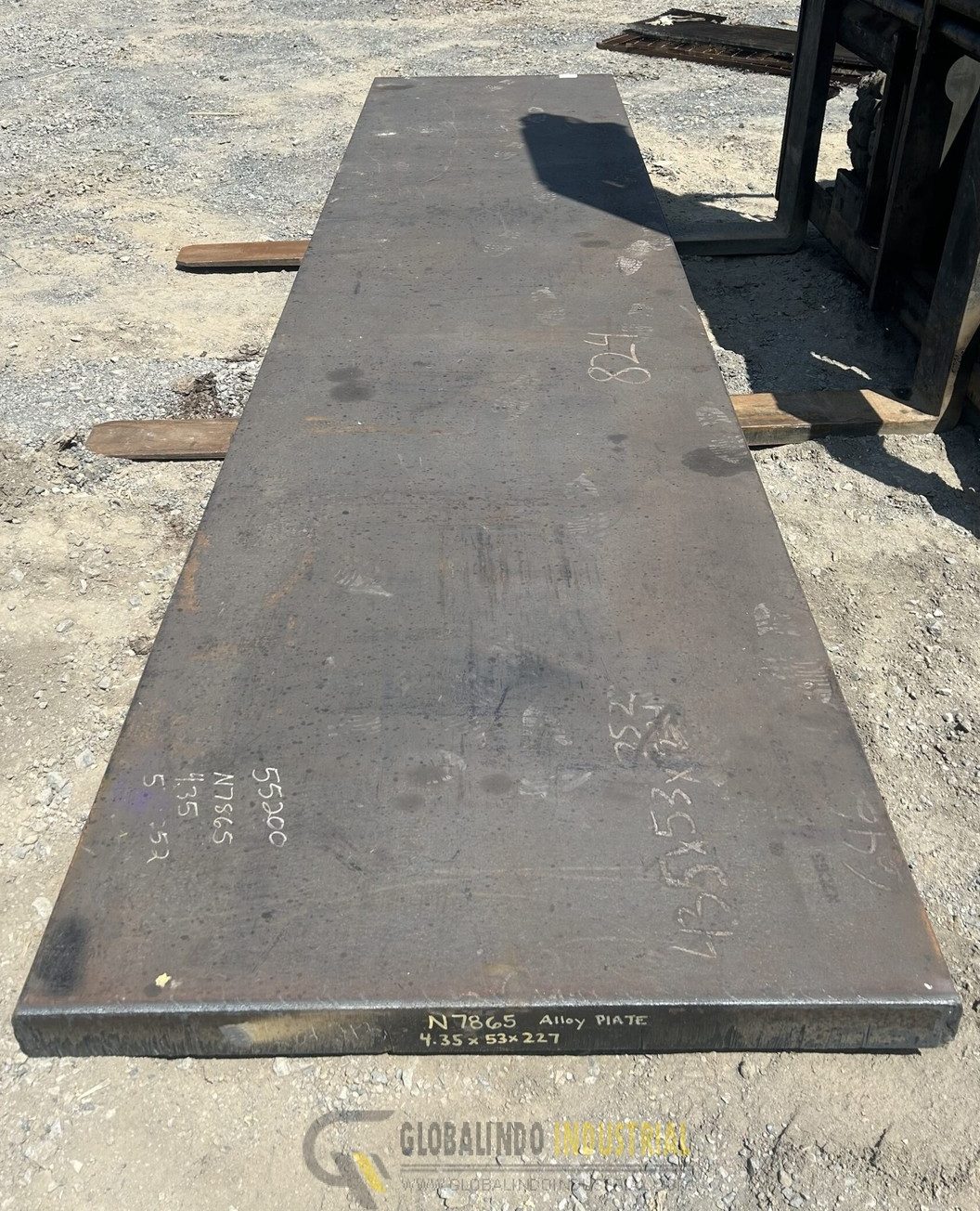 Alloy Plate 4.35 x 53 x 227 CNC Laser Plasma waterjet stock steel plate