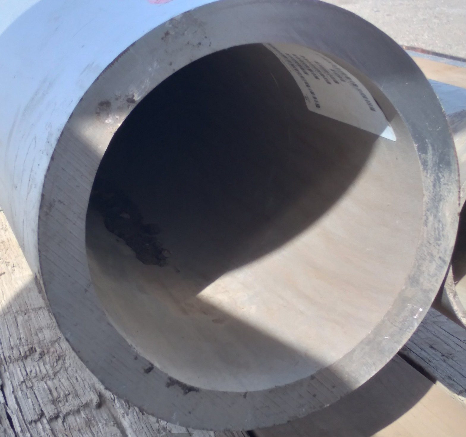 Stainless Pipe 21' Long 10-34 O.D. 8-58 I.D. Heat