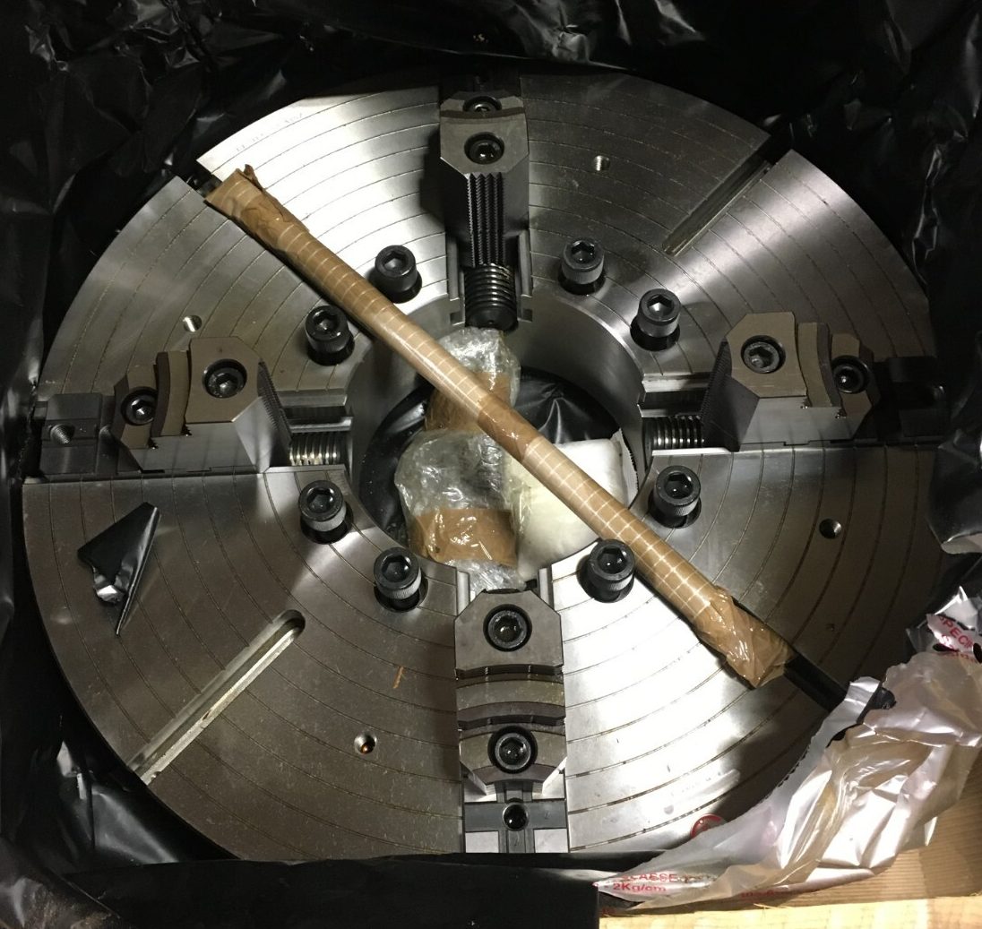 Cushman 32 4-Jaw Independent, Heavy Duty Lathe Chuck, 10.5 Thru Hole A15 Mount