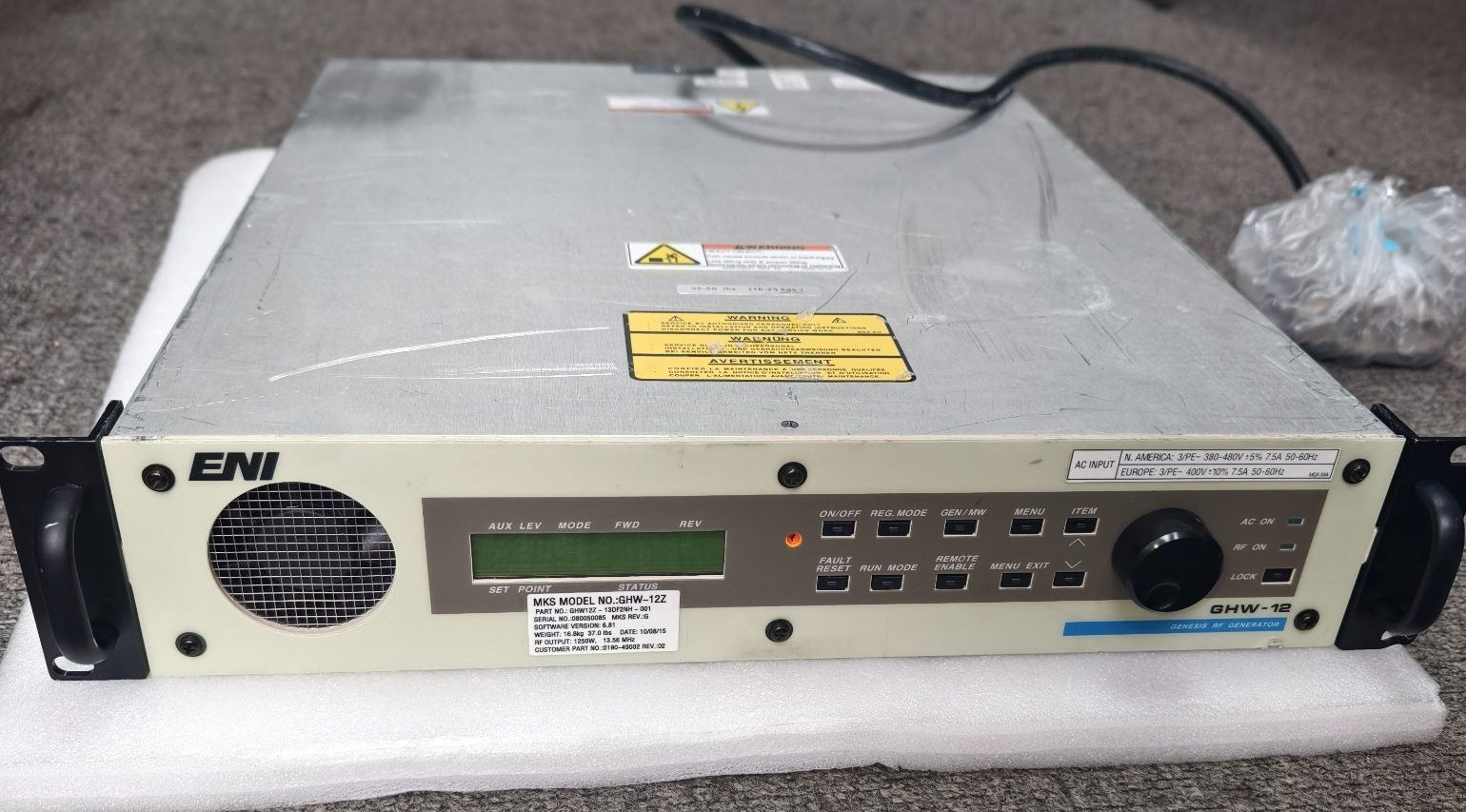 MKS RF generator GHW-12Z-13DF2NH